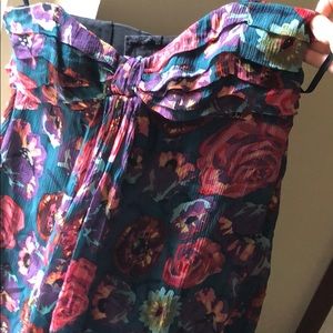 Floral Betsey Johnson silk crepe cocktail dress